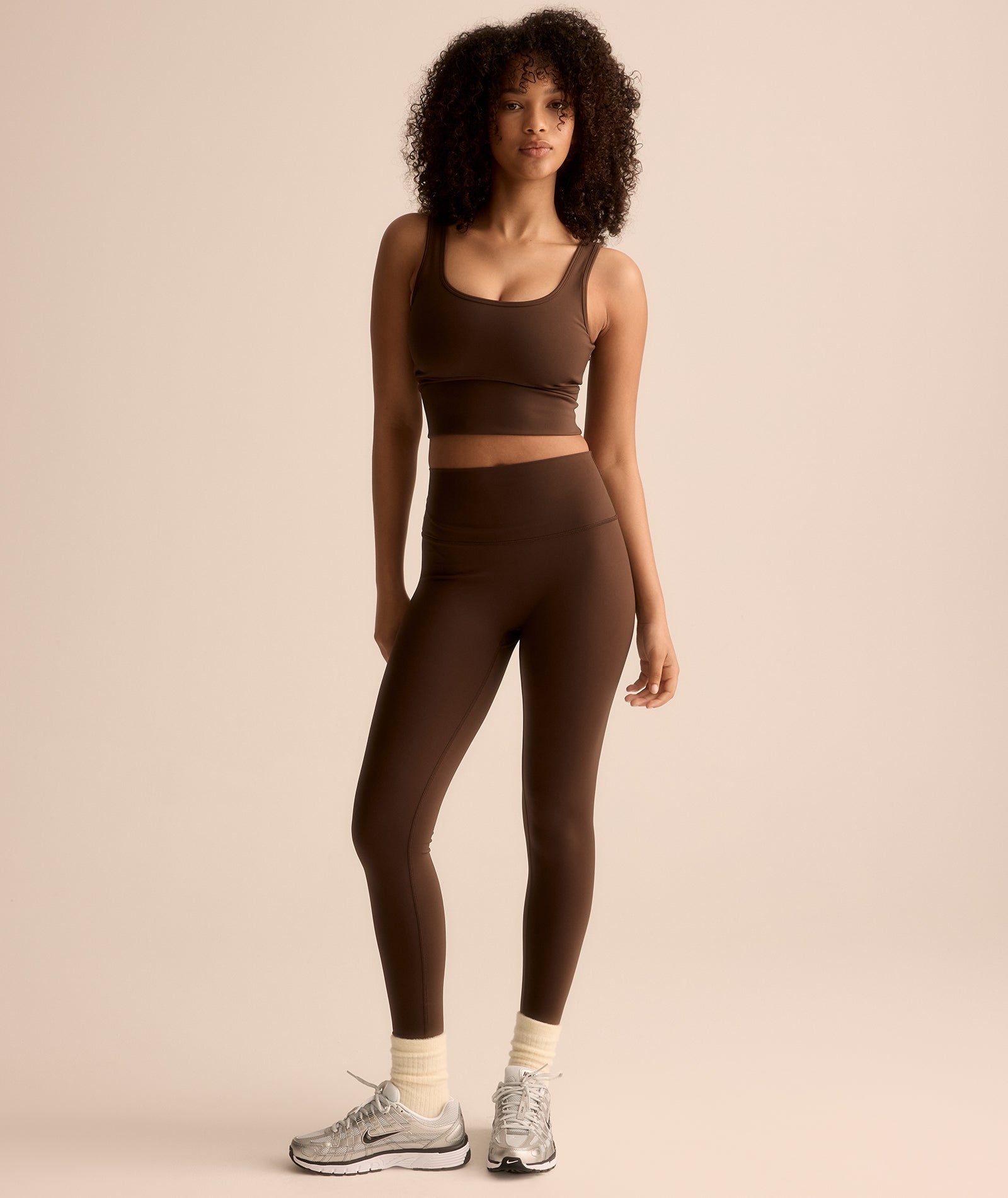 VEHLA LEGGINGS - CHOC - Leggings