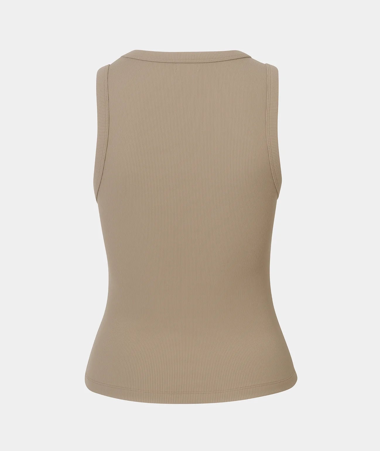 VEHLA RIBBED TANK - TAUPE - Ribbed Athlete