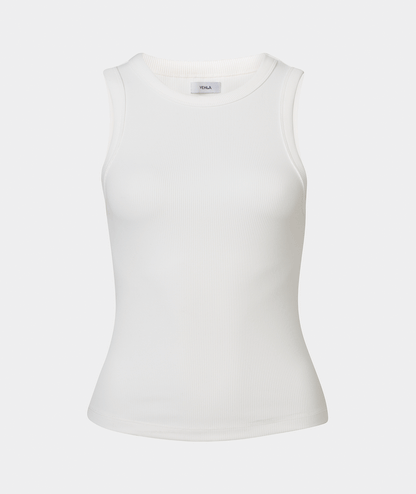 VEHLA RIBBED TANK - SNOW - Ribbed Tank