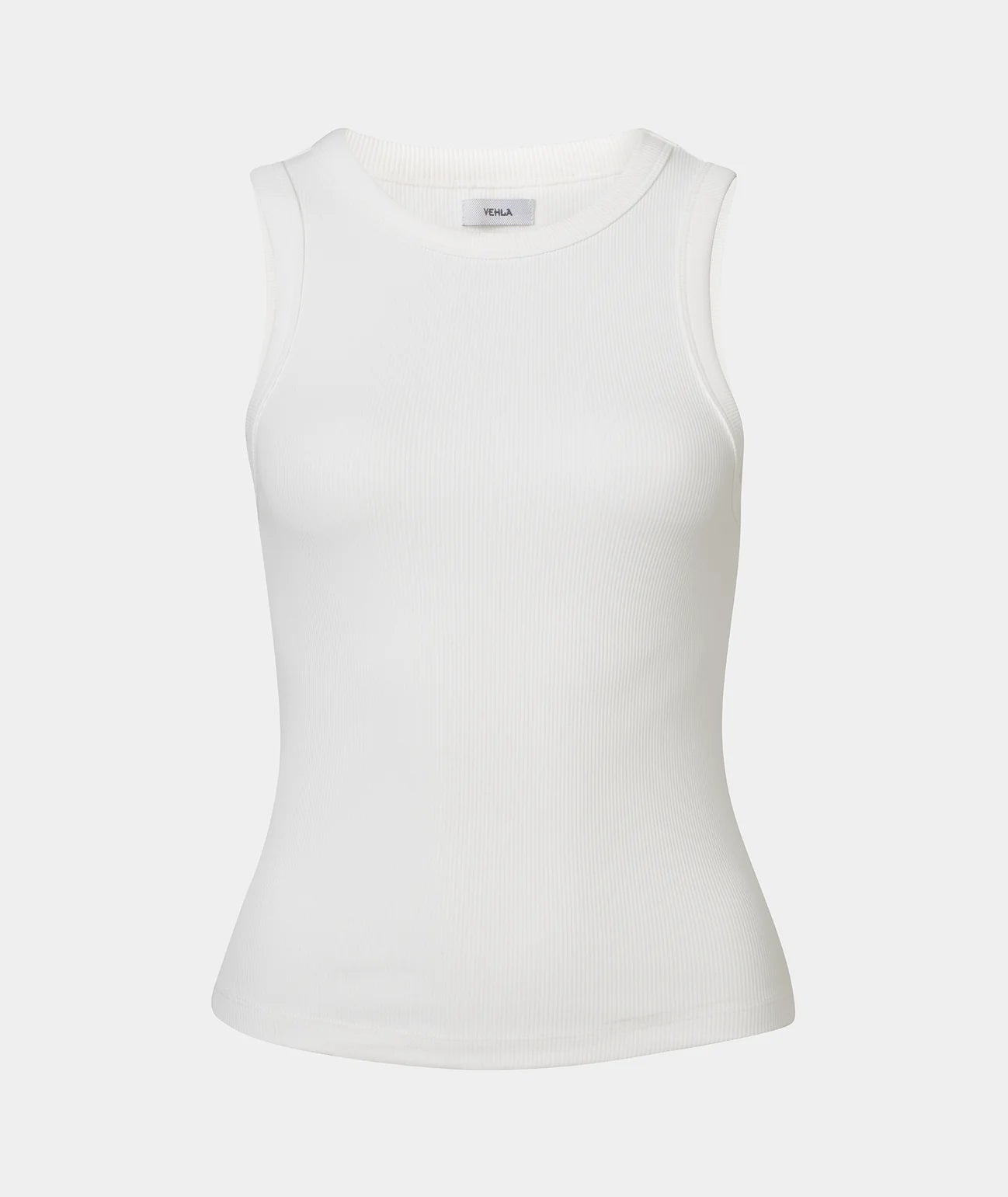 VEHLA RIBBED TANK - SNOW - Ribbed Athlete