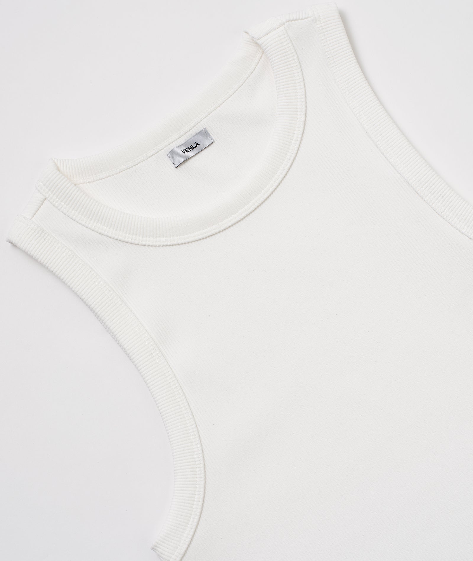 VEHLA RIBBED TANK - SNOW - Ribbed Tank