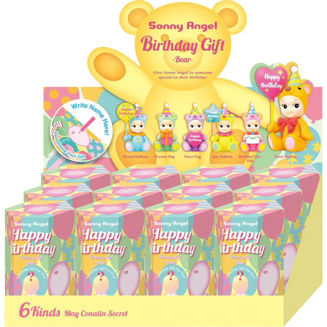 SONNY ANGEL BIRTHDAY GIFT BEAR SERIES
